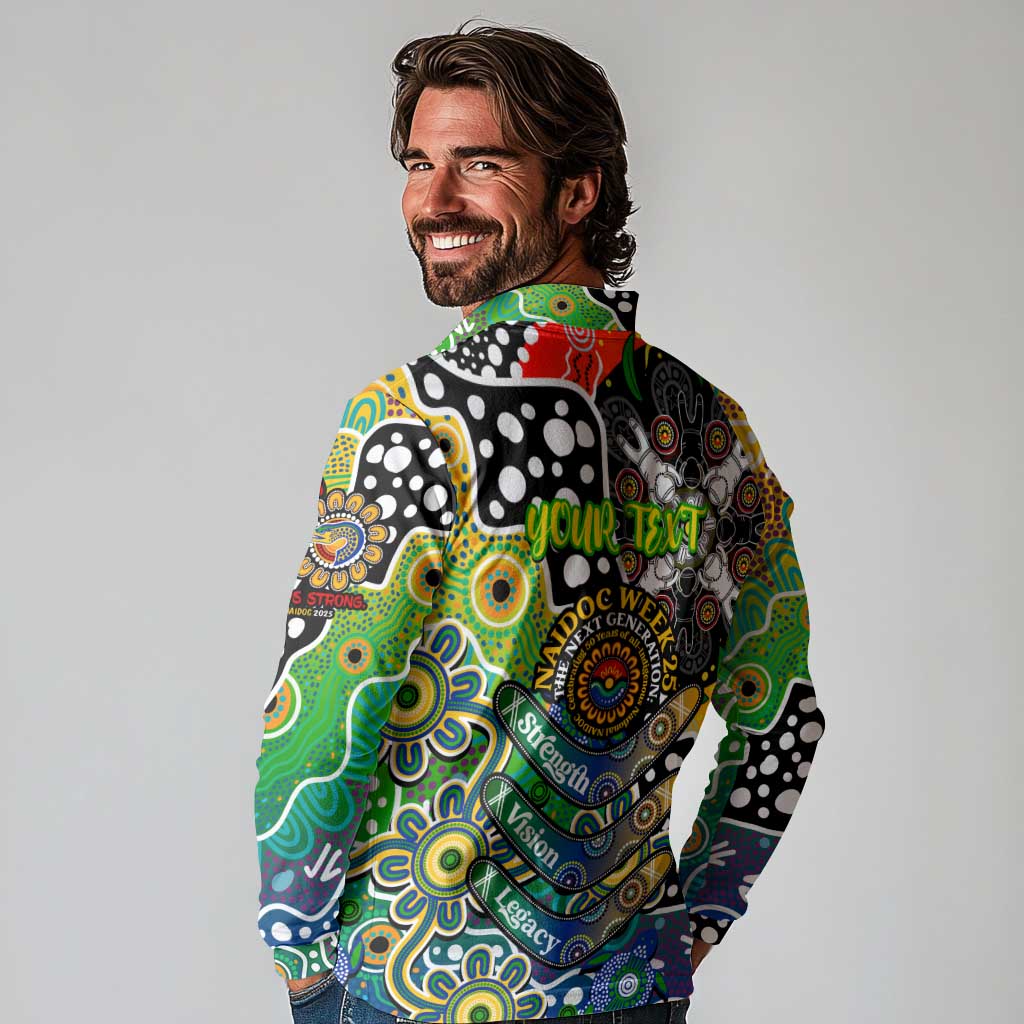 Personalised Eels NRL Celebrating 50 Years of Naidoc Long Sleeve Polo Shirt NAIDOC Week 2025 Aboriginal