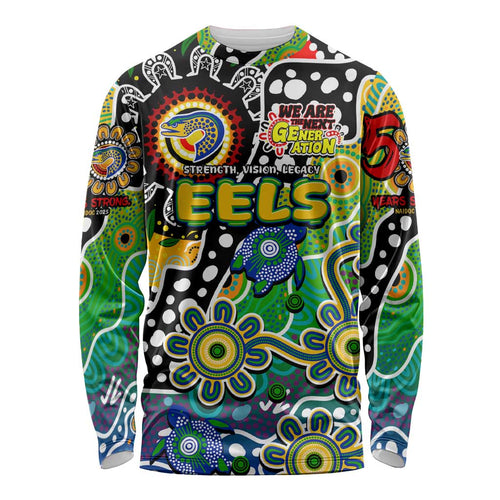 Personalised Eels NRL Celebrating 50 Years of Naidoc Long Sleeve Shirt NAIDOC Week 2025 Aboriginal