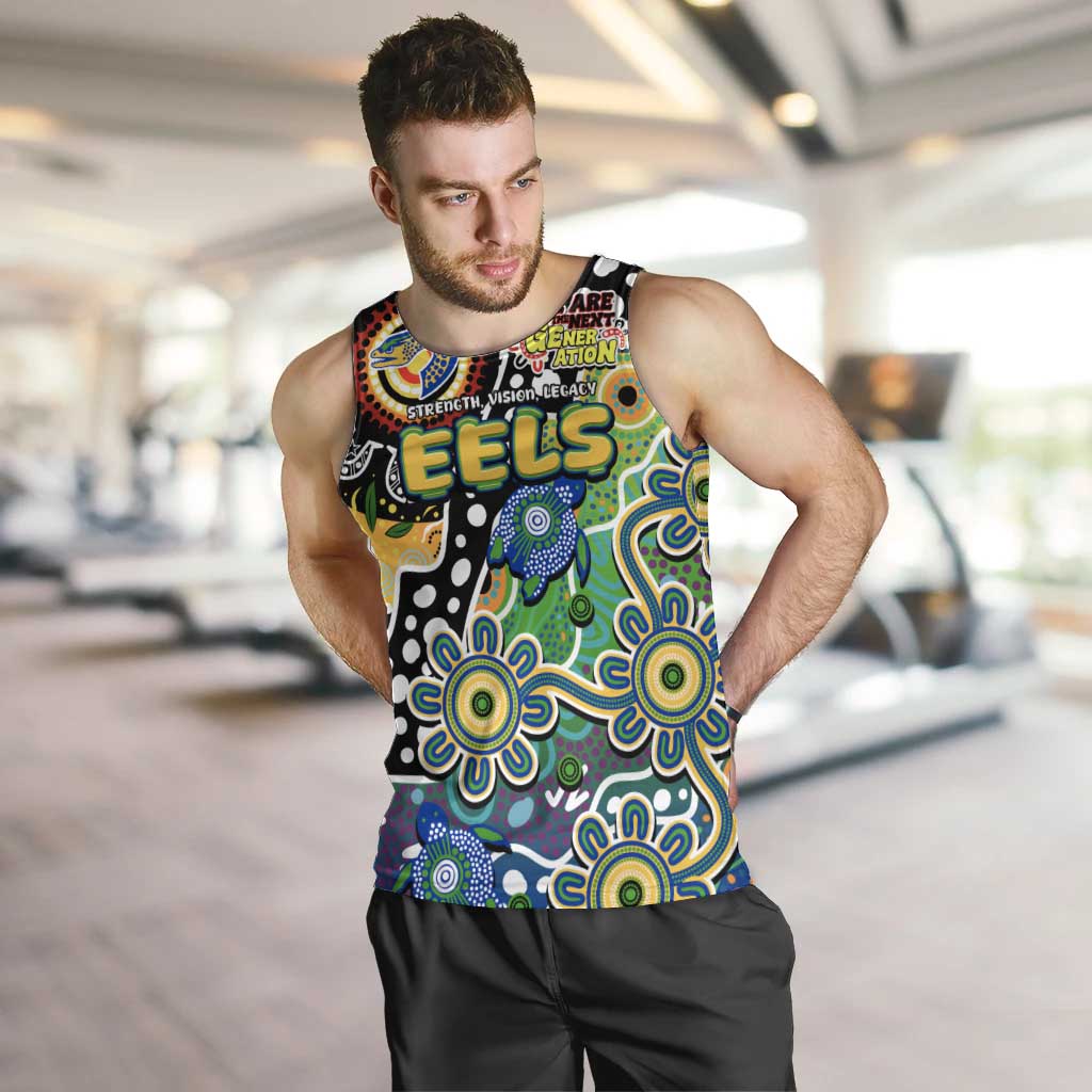 Personalised Eels NRL Celebrating 50 Years of Naidoc Men Tank Top NAIDOC Week 2025 Aboriginal