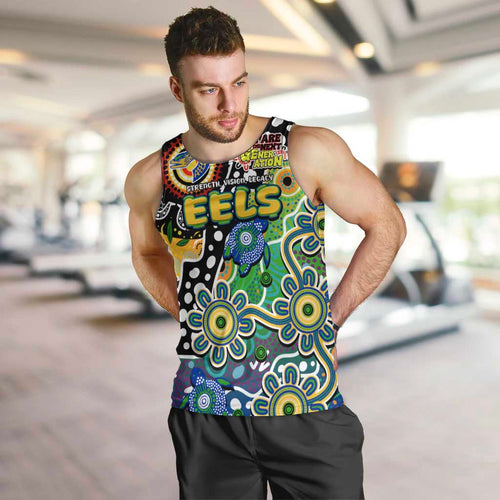 Personalised Eels NRL Celebrating 50 Years of Naidoc Men Tank Top NAIDOC Week 2025 Aboriginal