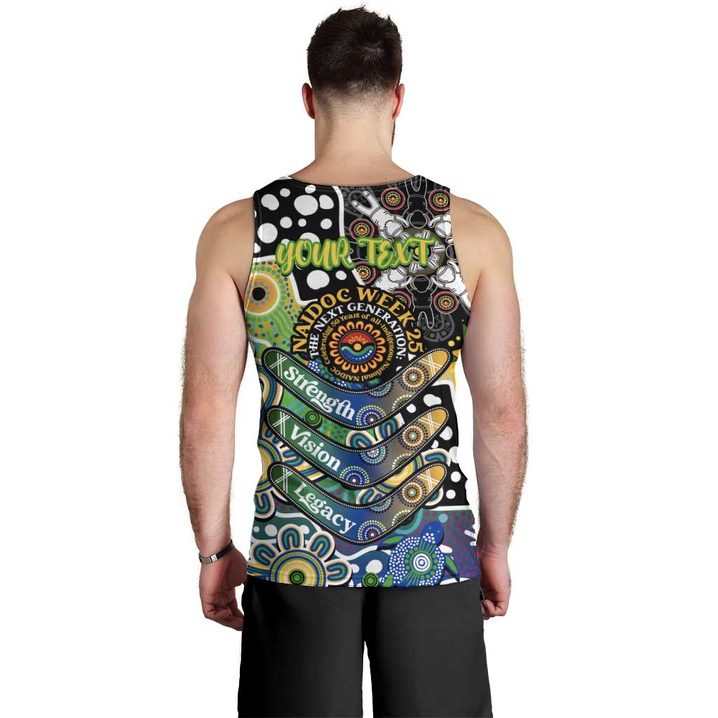 Personalised Eels NRL Celebrating 50 Years of Naidoc Men Tank Top NAIDOC Week 2025 Aboriginal