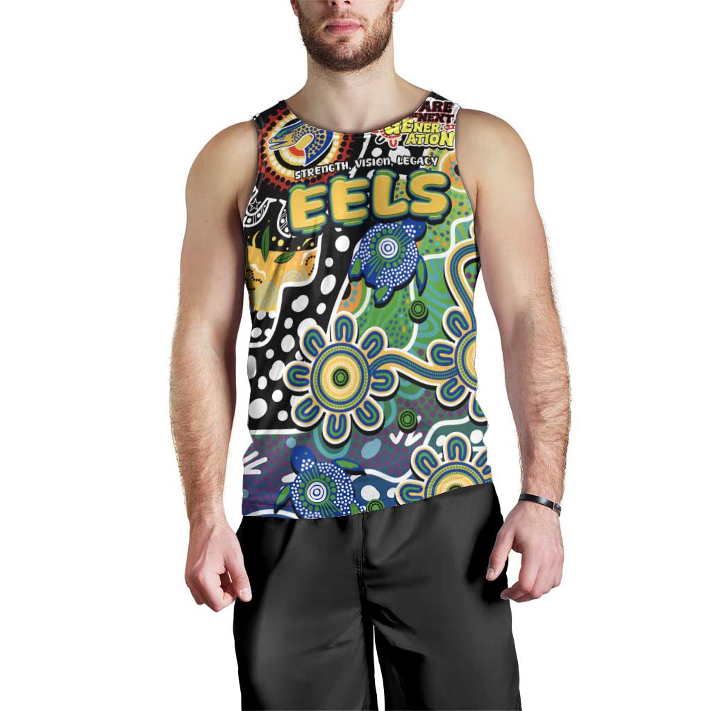 Personalised Eels NRL Celebrating 50 Years of Naidoc Men Tank Top NAIDOC Week 2025 Aboriginal