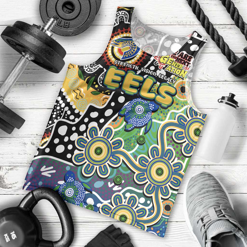 Personalised Eels NRL Celebrating 50 Years of Naidoc Men Tank Top NAIDOC Week 2025 Aboriginal