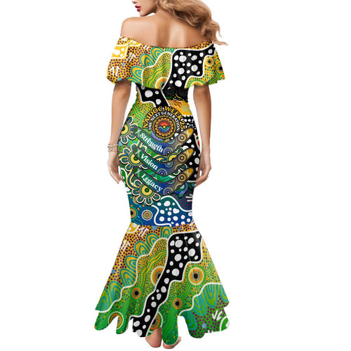 Personalised Eels NRL Celebrating 50 Years of Naidoc Mermaid Dress NAIDOC Week 2025 Aboriginal