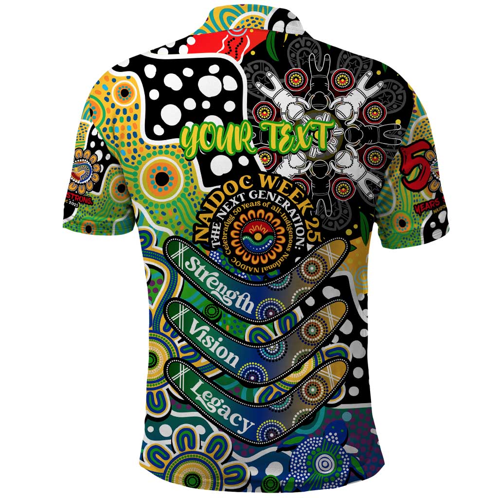 Personalised Eels NRL Celebrating 50 Years of Naidoc Polo Shirt NAIDOC Week 2025 Aboriginal
