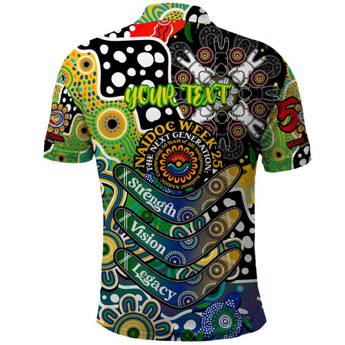 Personalised Eels NRL Celebrating 50 Years of Naidoc Polo Shirt NAIDOC Week 2025 Aboriginal
