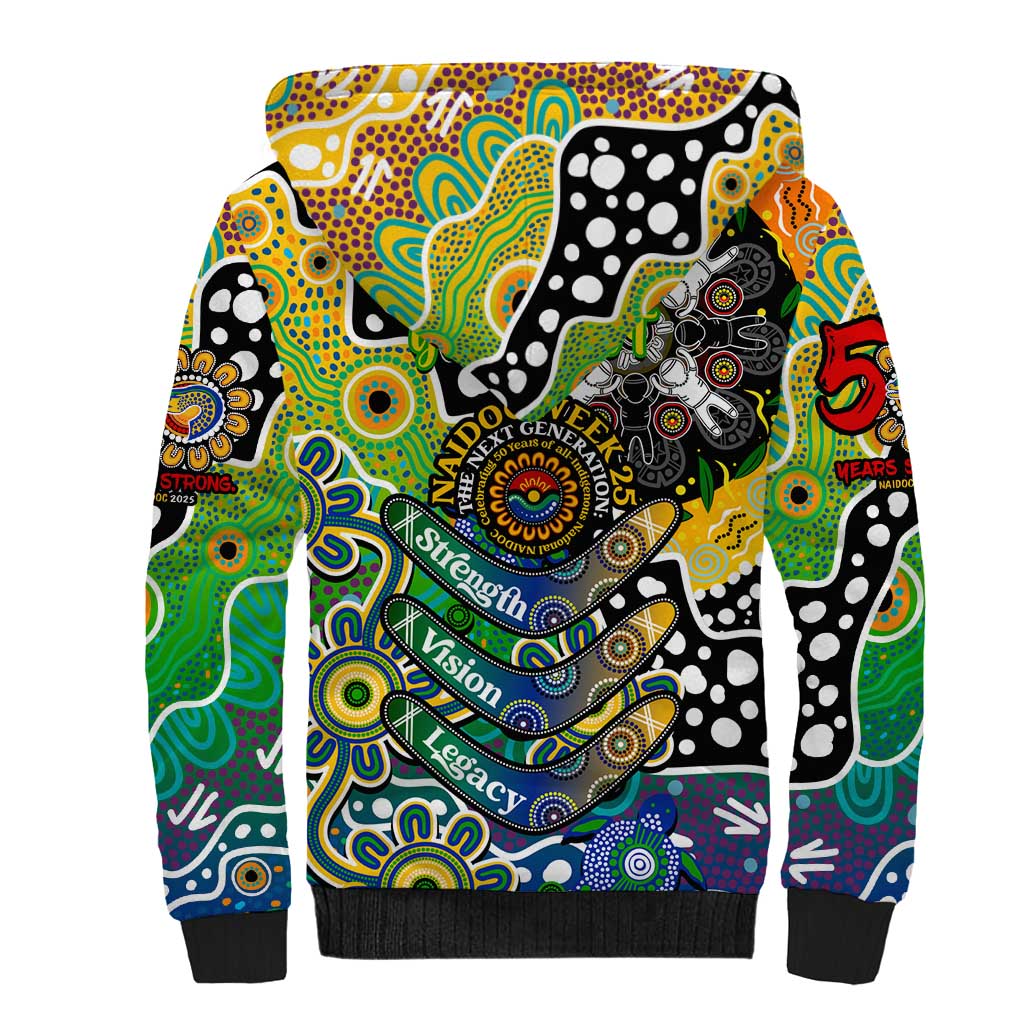 Personalised Eels NRL Celebrating 50 Years of Naidoc Sherpa Hoodie NAIDOC Week 2025 Aboriginal