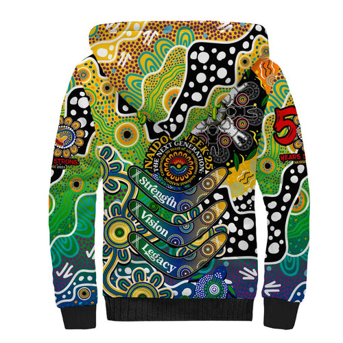 Personalised Eels NRL Celebrating 50 Years of Naidoc Sherpa Hoodie NAIDOC Week 2025 Aboriginal