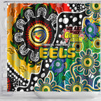 Eels NRL Celebrating 50 Years of Naidoc Shower Curtain NAIDOC Week 2025 Aboriginal
