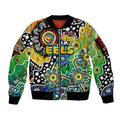 Personalised Eels NRL Celebrating 50 Years of Naidoc Sleeve Zip Bomber Jacket NAIDOC Week 2025 Aboriginal