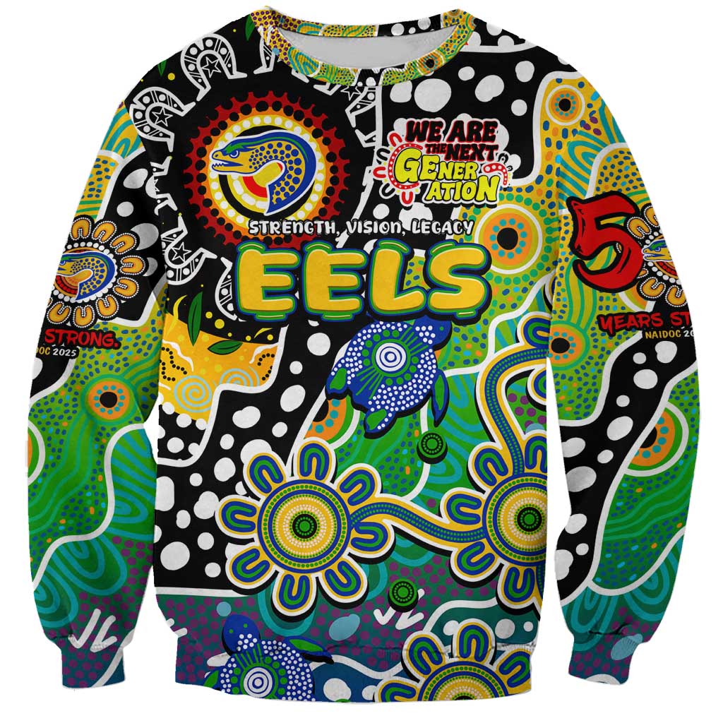 Personalised Eels NRL Celebrating 50 Years of Naidoc Sweatshirt NAIDOC Week 2025 Aboriginal