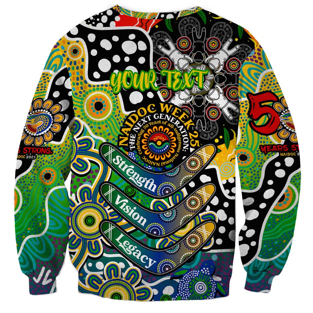 Personalised Eels NRL Celebrating 50 Years of Naidoc Sweatshirt NAIDOC Week 2025 Aboriginal