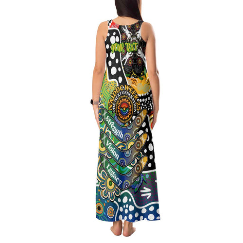 Personalised Eels NRL Celebrating 50 Years of Naidoc Tank Maxi Dress NAIDOC Week 2025 Aboriginal