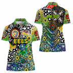 Personalised Eels NRL Celebrating 50 Years of Naidoc Women Polo Shirt NAIDOC Week 2025 Aboriginal