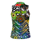 Personalised Eels NRL Celebrating 50 Years of Naidoc Women Sleeveless Polo Shirt NAIDOC Week 2025 Aboriginal