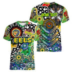 Personalised Eels NRL Celebrating 50 Years of Naidoc Women V-Neck T-Shirt NAIDOC Week 2025 Aboriginal