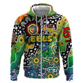 Personalised Eels NRL Celebrating 50 Years of Naidoc Zip Hoodie NAIDOC Week 2025 Aboriginal