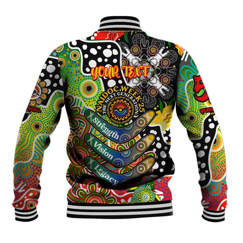 Personalised Panthers NRL Celebrating 50 Years of Naidoc Baseball Jacket NAIDOC Week 2025 Aboriginal