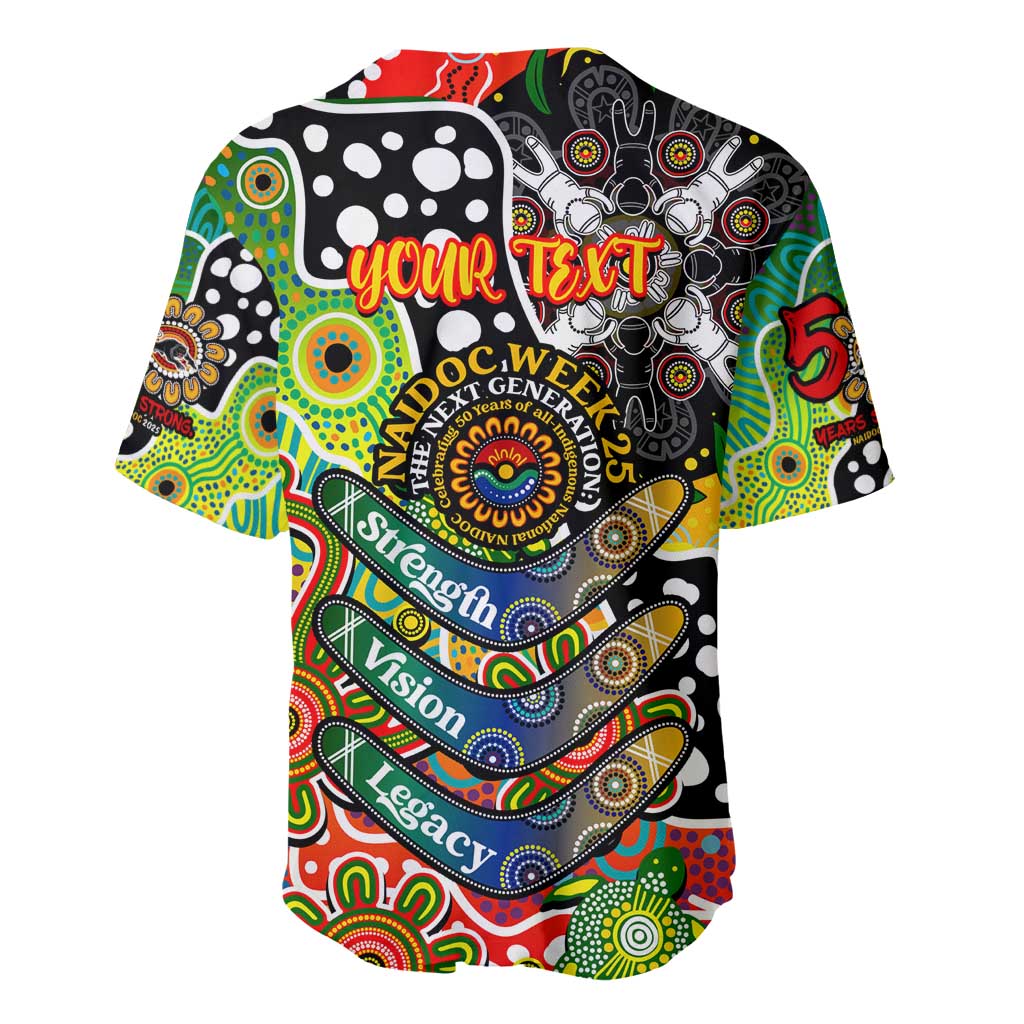 Personalised Panthers NRL Celebrating 50 Years of Naidoc Baseball Jersey NAIDOC Week 2025 Aboriginal