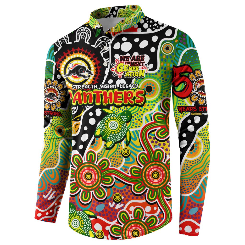 Personalised Panthers NRL Celebrating 50 Years of Naidoc Button Sweatshirt NAIDOC Week 2025 Aboriginal