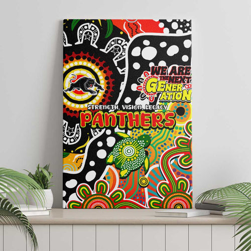 Panthers NRL Celebrating 50 Years of Naidoc Canvas Wall Art NAIDOC Week 2025 Aboriginal