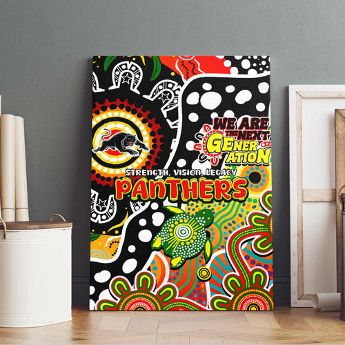 Panthers NRL Celebrating 50 Years of Naidoc Canvas Wall Art NAIDOC Week 2025 Aboriginal