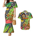 Personalised Panthers NRL Celebrating 50 Years of Naidoc Couples Matching Mermaid Dress and Hawaiian Shirt NAIDOC Week 2025 Aboriginal