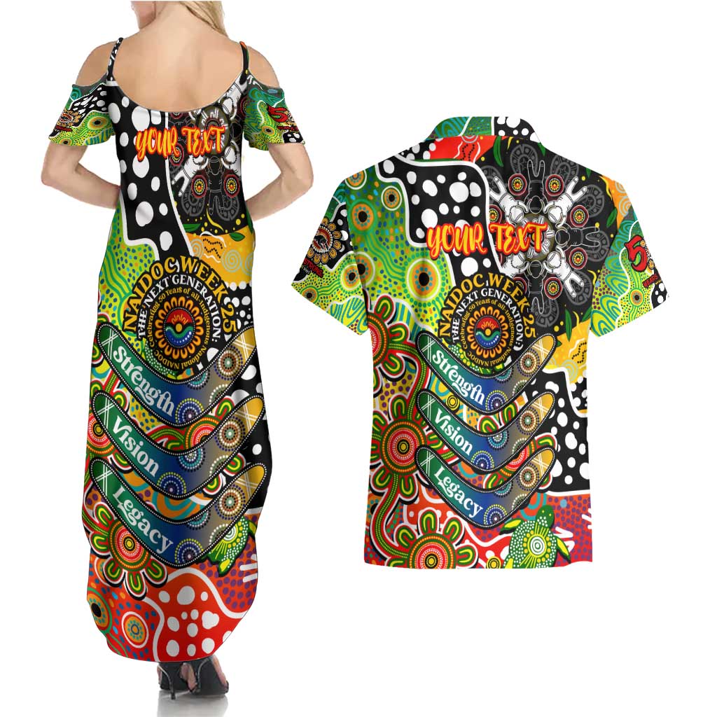 Personalised Panthers NRL Celebrating 50 Years of Naidoc Couples Matching Summer Maxi Dress and Hawaiian Shirt NAIDOC Week 2025 Aboriginal