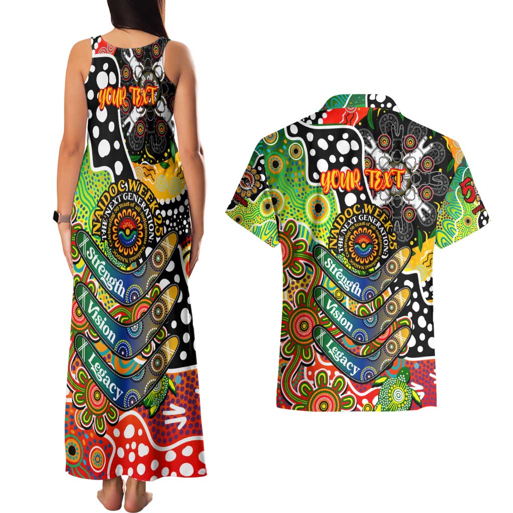 Personalised Panthers NRL Celebrating 50 Years of Naidoc Couples Matching Tank Maxi Dress and Hawaiian Shirt NAIDOC Week 2025 Aboriginal