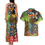 Personalised Panthers NRL Celebrating 50 Years of Naidoc Couples Matching Tank Maxi Dress and Hawaiian Shirt NAIDOC Week 2025 Aboriginal