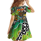 Personalised Panthers NRL Celebrating 50 Years of Naidoc Family Matching Long Sleeve Bodycon Dress and Hawaiian Shirt NAIDOC Week 2025 Aboriginal