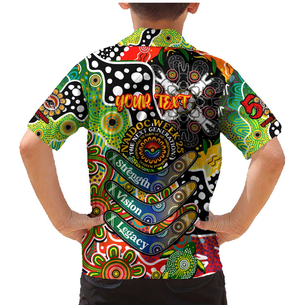 Personalised Panthers NRL Celebrating 50 Years of Naidoc Family Matching Mermaid Dress and Hawaiian Shirt NAIDOC Week 2025 Aboriginal