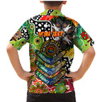 Personalised Panthers NRL Celebrating 50 Years of Naidoc Family Matching Mermaid Dress and Hawaiian Shirt NAIDOC Week 2025 Aboriginal