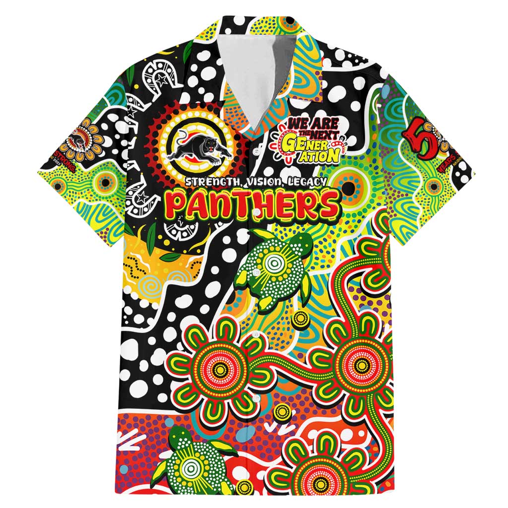 Personalised Panthers NRL Celebrating 50 Years of Naidoc Family Matching Mermaid Dress and Hawaiian Shirt NAIDOC Week 2025 Aboriginal