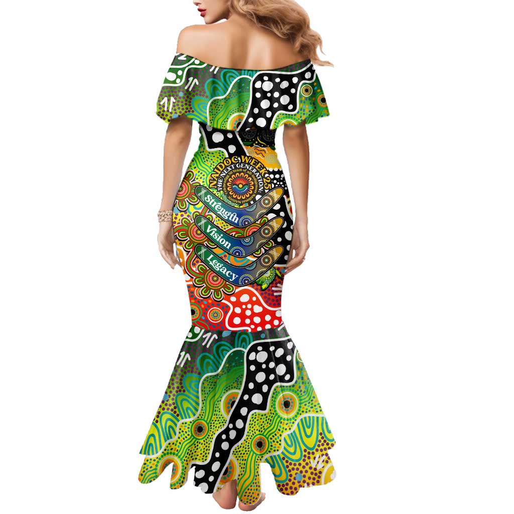 Personalised Panthers NRL Celebrating 50 Years of Naidoc Family Matching Mermaid Dress and Hawaiian Shirt NAIDOC Week 2025 Aboriginal