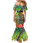 Personalised Panthers NRL Celebrating 50 Years of Naidoc Family Matching Mermaid Dress and Hawaiian Shirt NAIDOC Week 2025 Aboriginal