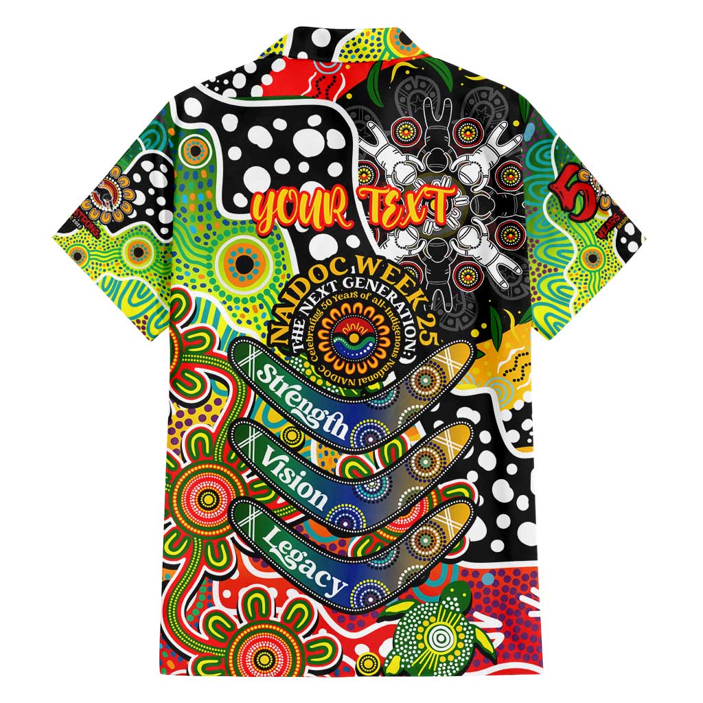 Personalised Panthers NRL Celebrating 50 Years of Naidoc Family Matching Off Shoulder Maxi Dress and Hawaiian Shirt NAIDOC Week 2025 Aboriginal