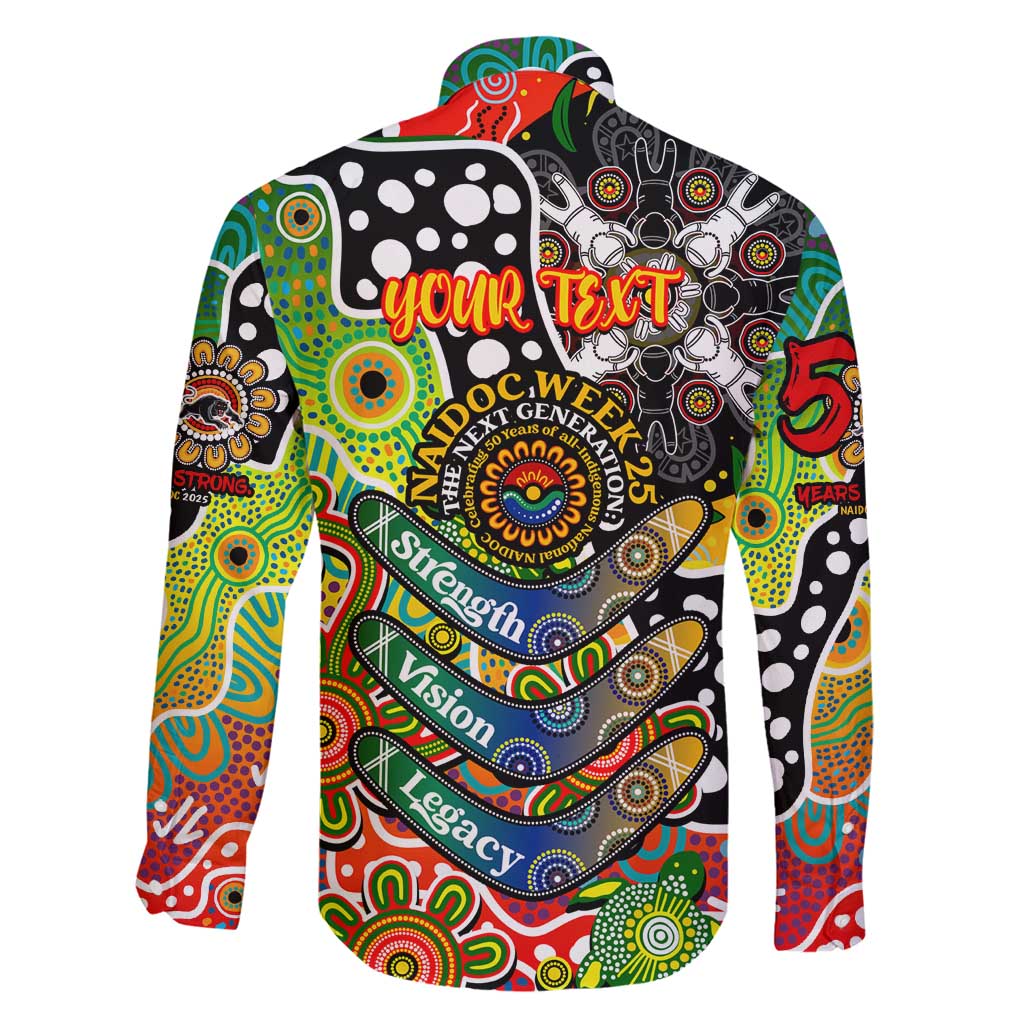 Personalised Panthers NRL Celebrating 50 Years of Naidoc Family Matching Off Shoulder Maxi Dress and Hawaiian Shirt NAIDOC Week 2025 Aboriginal