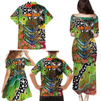 Personalised Panthers NRL Celebrating 50 Years of Naidoc Family Matching Puletasi and Hawaiian Shirt NAIDOC Week 2025 Aboriginal