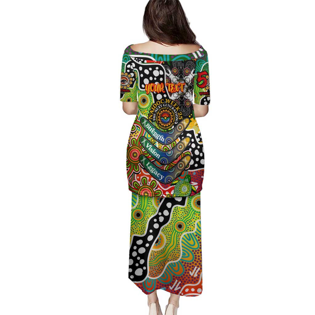 Personalised Panthers NRL Celebrating 50 Years of Naidoc Family Matching Puletasi and Hawaiian Shirt NAIDOC Week 2025 Aboriginal