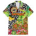 Personalised Panthers NRL Celebrating 50 Years of Naidoc Family Matching Short Sleeve Bodycon Dress and Hawaiian Shirt NAIDOC Week 2025 Aboriginal