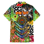 Personalised Panthers NRL Celebrating 50 Years of Naidoc Family Matching Short Sleeve Bodycon Dress and Hawaiian Shirt NAIDOC Week 2025 Aboriginal
