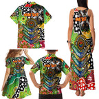Personalised Panthers NRL Celebrating 50 Years of Naidoc Family Matching Tank Maxi Dress and Hawaiian Shirt NAIDOC Week 2025 Aboriginal