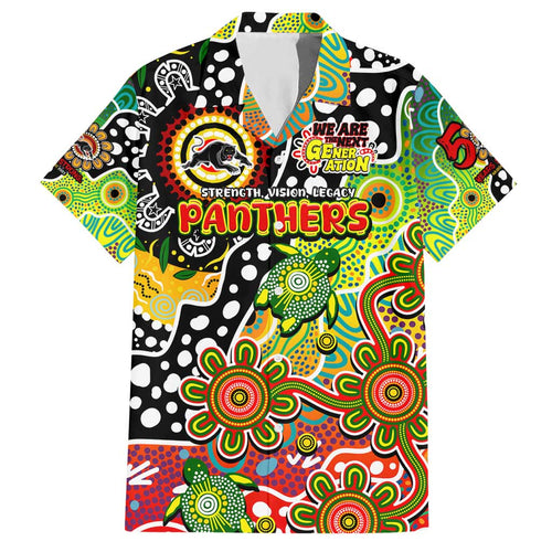 Personalised Panthers NRL Celebrating 50 Years of Naidoc Hawaiian Shirt NAIDOC Week 2025 Aboriginal