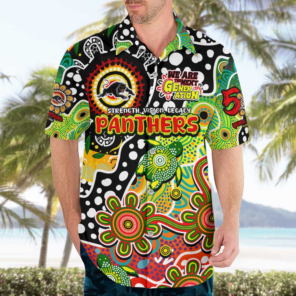 Personalised Panthers NRL Celebrating 50 Years of Naidoc Hawaiian Shirt NAIDOC Week 2025 Aboriginal