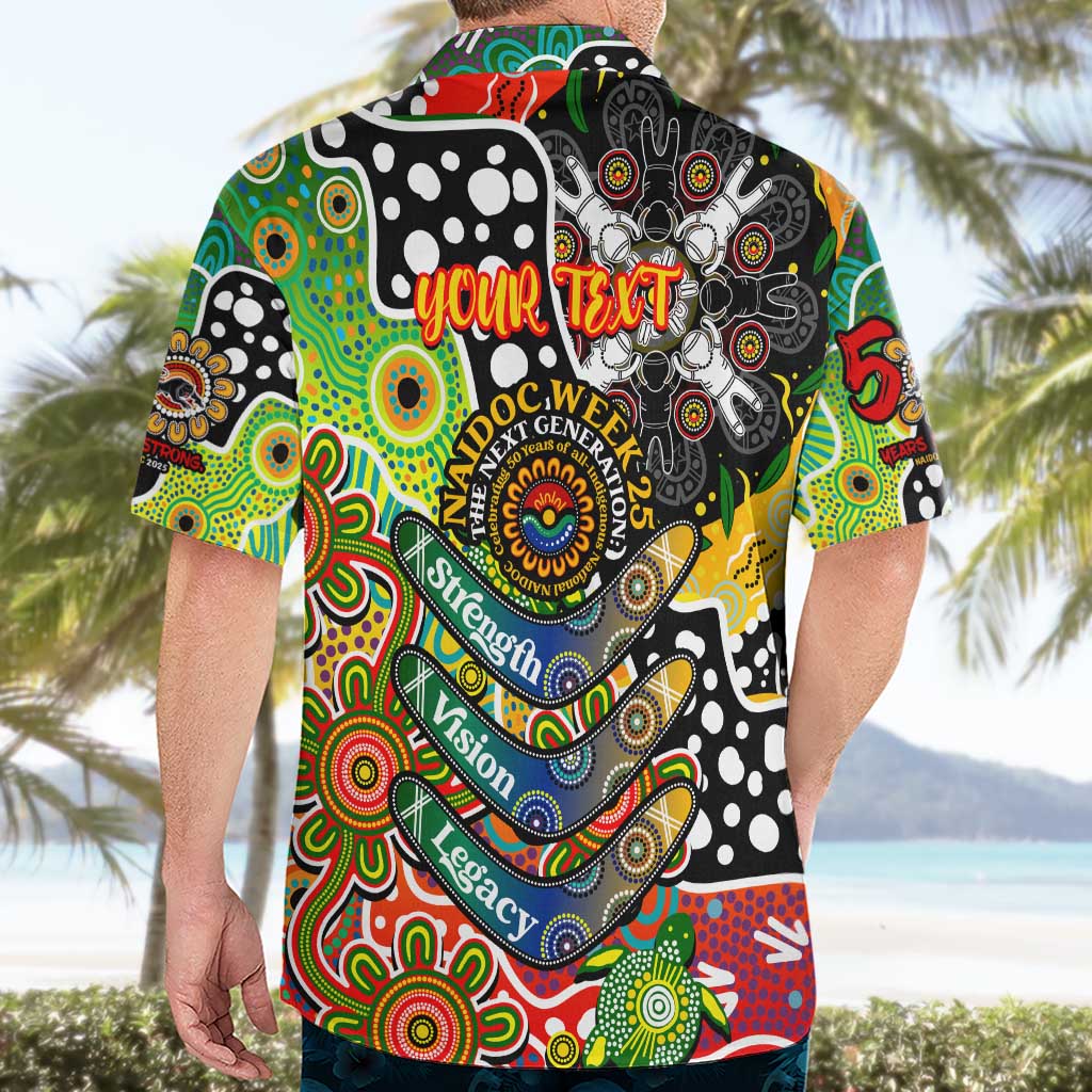 Personalised Panthers NRL Celebrating 50 Years of Naidoc Hawaiian Shirt NAIDOC Week 2025 Aboriginal