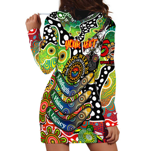 Personalised Panthers NRL Celebrating 50 Years of Naidoc Hoodie Dress NAIDOC Week 2025 Aboriginal