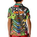 Personalised Panthers NRL Celebrating 50 Years of Naidoc Kid Polo Shirt NAIDOC Week 2025 Aboriginal