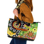 Panthers NRL Celebrating 50 Years of Naidoc Leather Tote Bag NAIDOC Week 2025 Aboriginal