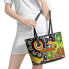Panthers NRL Celebrating 50 Years of Naidoc Leather Tote Bag NAIDOC Week 2025 Aboriginal
